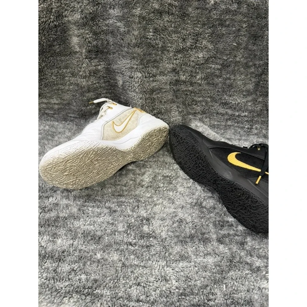Nike LeBron Witness 8 Equality Basketball Shoes White Black Gold FJ1566-103 11.5